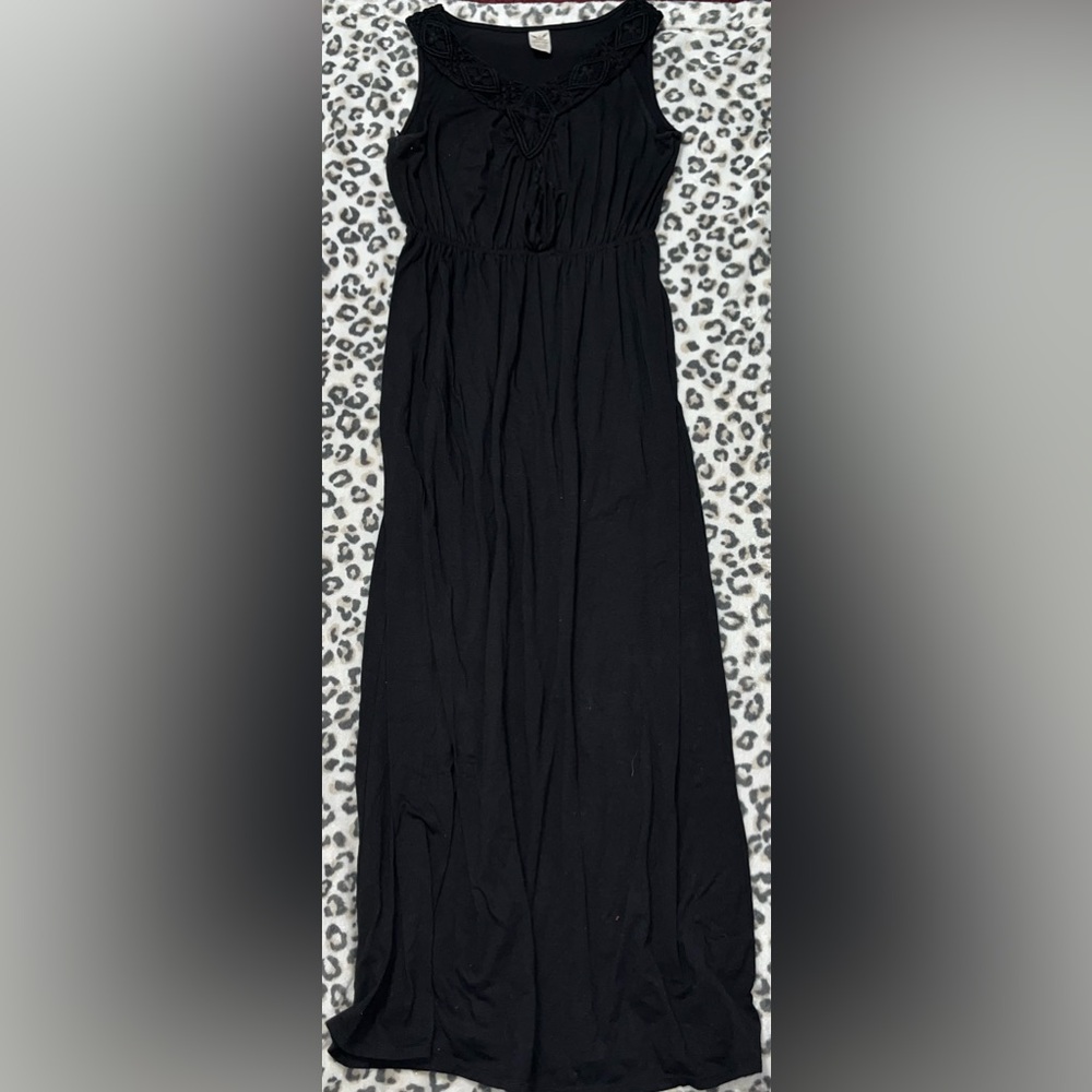 Boho Black Maxi Dress